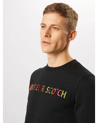 schwarzes bedrucktes Sweatshirt von Scotch & Soda