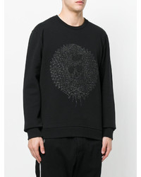 schwarzes bedrucktes Sweatshirt von Just Cavalli