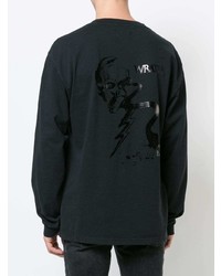 schwarzes bedrucktes Sweatshirt von RtA