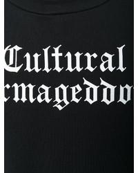 schwarzes bedrucktes Sweatshirt von Marcelo Burlon County of Milan