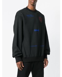 schwarzes bedrucktes Sweatshirt von Oamc