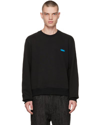 schwarzes bedrucktes Sweatshirt von Solid Homme