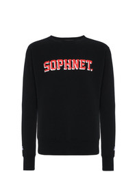 schwarzes bedrucktes Sweatshirt von Sophnet.