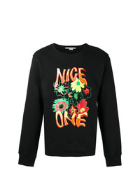 schwarzes bedrucktes Sweatshirt von Stella McCartney