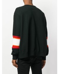 schwarzes bedrucktes Sweatshirt von Facetasm