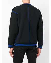 schwarzes bedrucktes Sweatshirt von Versace Jeans