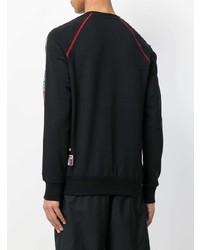 schwarzes bedrucktes Sweatshirt von Plein Sport