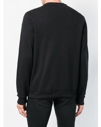 schwarzes bedrucktes Sweatshirt von Versace Jeans