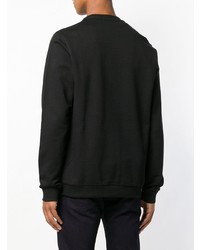 schwarzes bedrucktes Sweatshirt von Versace Jeans