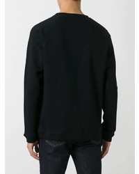 schwarzes bedrucktes Sweatshirt von Versace Collection