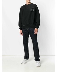 schwarzes bedrucktes Sweatshirt von United Standard