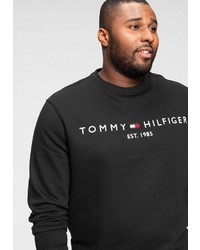 schwarzes bedrucktes Sweatshirt von Tommy Hilfiger Big & Tall
