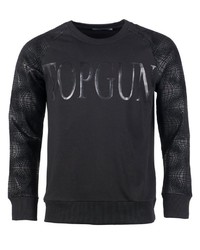 schwarzes bedrucktes Sweatshirt von TOP GUN