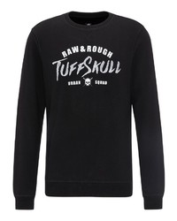 schwarzes bedrucktes Sweatshirt von Tuffskull