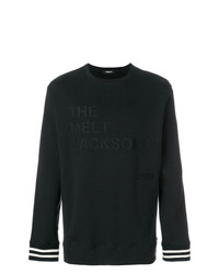 schwarzes bedrucktes Sweatshirt von Undercover