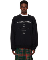 schwarzes bedrucktes Sweatshirt von Undercoverism