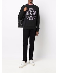 schwarzes bedrucktes Sweatshirt von VERSACE JEANS COUTURE