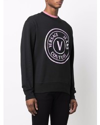 schwarzes bedrucktes Sweatshirt von VERSACE JEANS COUTURE