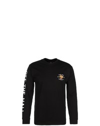 schwarzes bedrucktes Sweatshirt von Vans