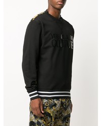 schwarzes bedrucktes Sweatshirt von VERSACE JEANS COUTURE