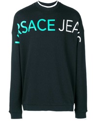 schwarzes bedrucktes Sweatshirt von VERSACE JEANS COUTURE