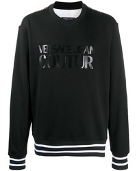 schwarzes bedrucktes Sweatshirt von VERSACE JEANS COUTURE