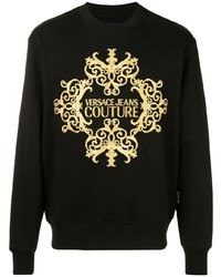 schwarzes bedrucktes Sweatshirt von VERSACE JEANS COUTURE