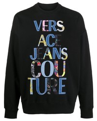 schwarzes bedrucktes Sweatshirt von VERSACE JEANS COUTURE