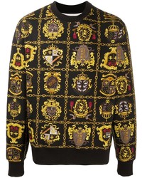 schwarzes bedrucktes Sweatshirt von VERSACE JEANS COUTURE