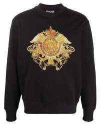 schwarzes bedrucktes Sweatshirt von VERSACE JEANS COUTURE