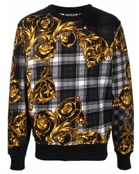 schwarzes bedrucktes Sweatshirt von VERSACE JEANS COUTURE