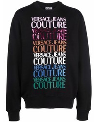 schwarzes bedrucktes Sweatshirt von VERSACE JEANS COUTURE