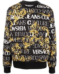 schwarzes bedrucktes Sweatshirt von VERSACE JEANS COUTURE