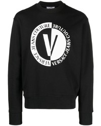 schwarzes bedrucktes Sweatshirt von VERSACE JEANS COUTURE