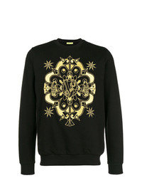 schwarzes bedrucktes Sweatshirt von Versace Jeans