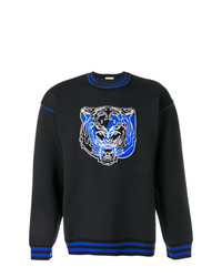 schwarzes bedrucktes Sweatshirt von Versace Jeans