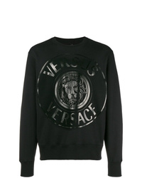 schwarzes bedrucktes Sweatshirt von Versus