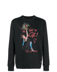 schwarzes bedrucktes Sweatshirt von Vivienne Westwood