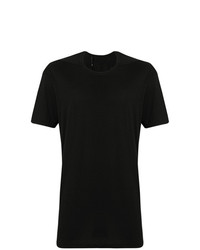 schwarzes bedrucktes T-Shirt mit einem Rundhalsausschnitt von 11 By Boris Bidjan Saberi