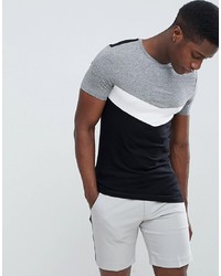 schwarzes bedrucktes T-Shirt mit einem Rundhalsausschnitt von ASOS DESIGN