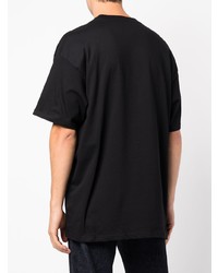 schwarzes bedrucktes T-Shirt mit einem Rundhalsausschnitt von Carhartt WIP