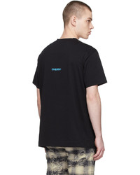 schwarzes bedrucktes T-Shirt mit einem Rundhalsausschnitt von Givenchy