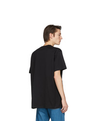 schwarzes bedrucktes T-Shirt mit einem Rundhalsausschnitt von Givenchy