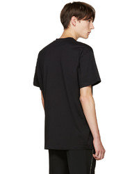 schwarzes bedrucktes T-Shirt mit einem Rundhalsausschnitt von Givenchy