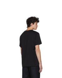 schwarzes bedrucktes T-Shirt mit einem Rundhalsausschnitt von Givenchy