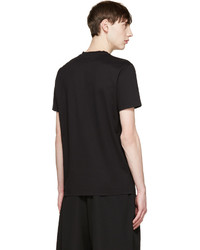 schwarzes bedrucktes T-Shirt mit einem Rundhalsausschnitt von Givenchy