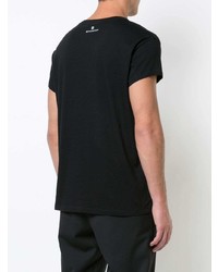 schwarzes bedrucktes T-Shirt mit einem Rundhalsausschnitt von Givenchy
