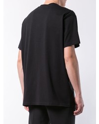 schwarzes bedrucktes T-Shirt mit einem Rundhalsausschnitt von Givenchy