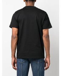 schwarzes bedrucktes T-Shirt mit einem Rundhalsausschnitt von Carhartt WIP