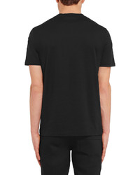 schwarzes bedrucktes T-Shirt mit einem Rundhalsausschnitt von Givenchy